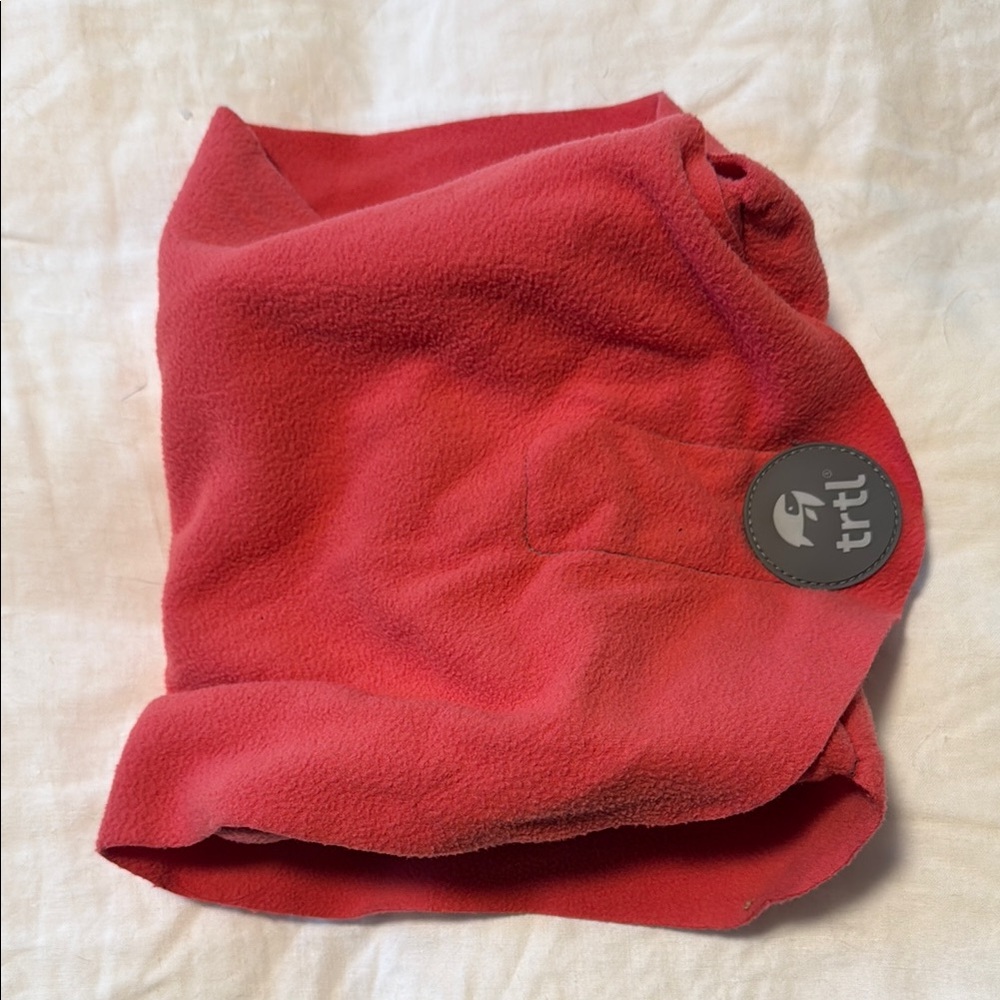 Pink Fleece Neck Pillow Cover